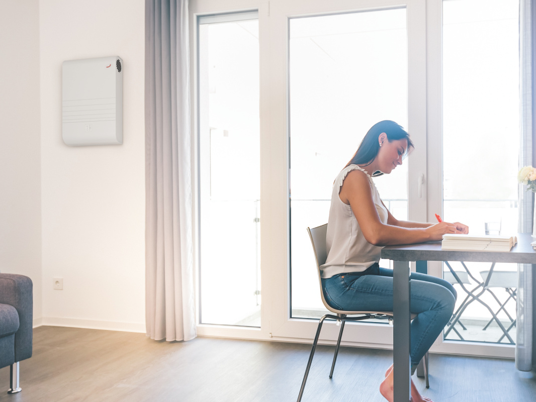 Zehnder_CSY_CA70-student-table Rendering Zehnder ComfoAir 70 Comfortable indoor ventilation Side view