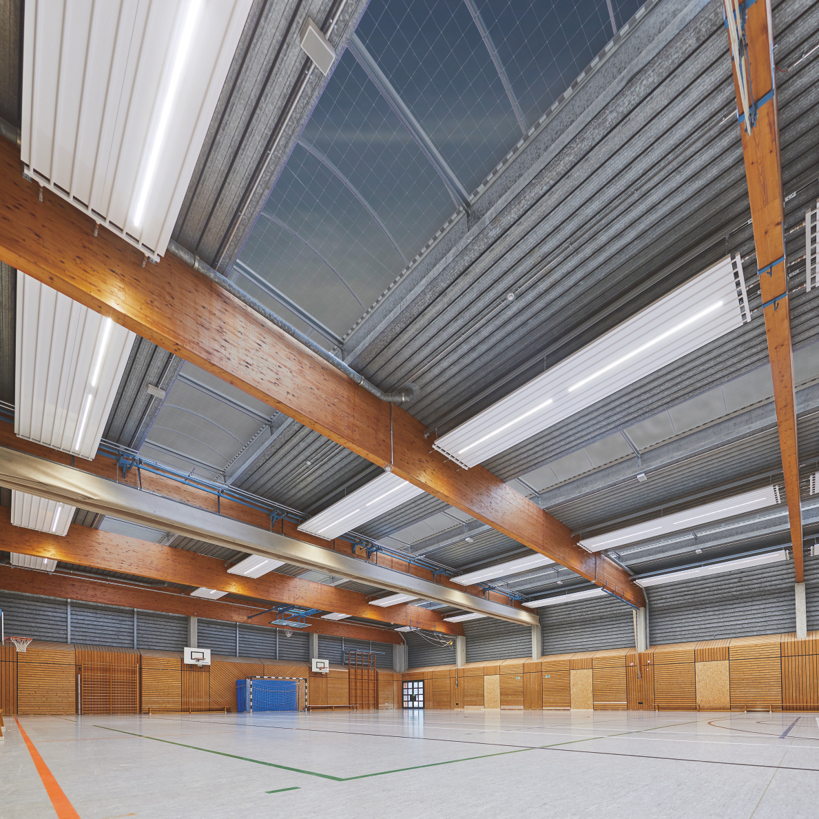 Zehnder_RHC_LED_Einbauleuchten_2 Reference ZBN Heating and cooling ceilings Front view